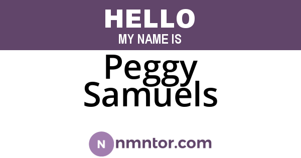 Peggy Samuels