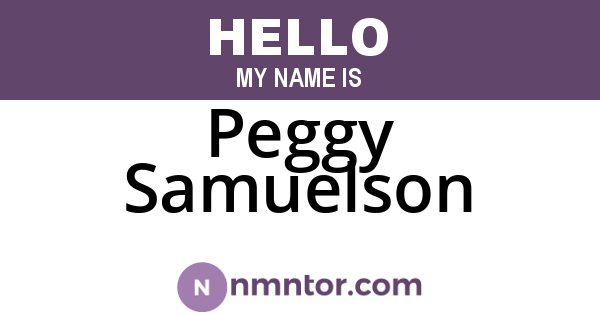 Peggy Samuelson