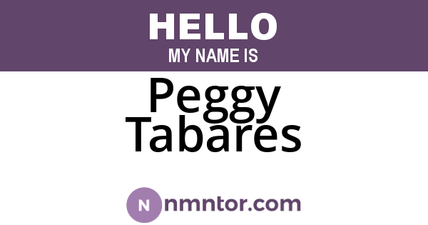 Peggy Tabares