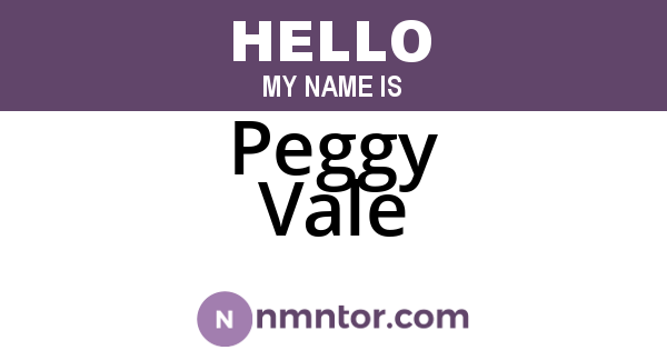 Peggy Vale