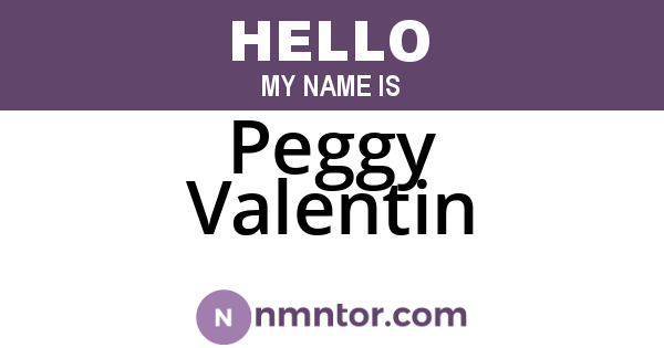 Peggy Valentin