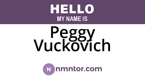 Peggy Vuckovich