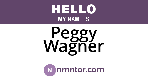 Peggy Wagner