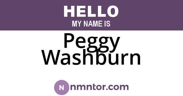 Peggy Washburn