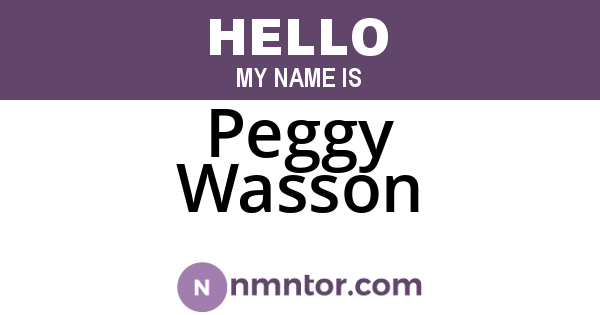 Peggy Wasson