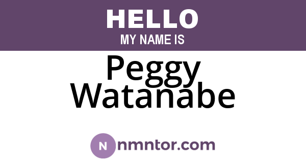 Peggy Watanabe
