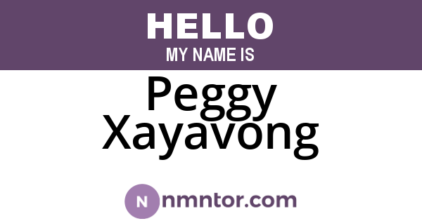 Peggy Xayavong