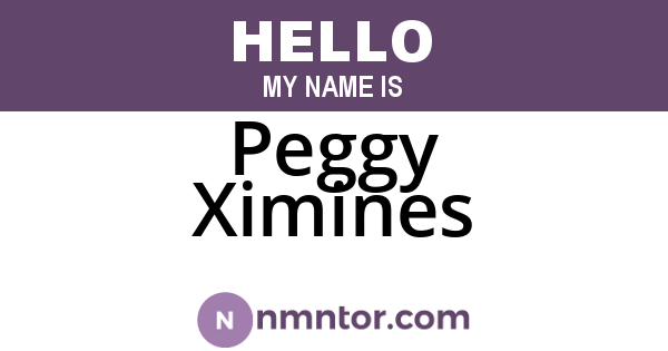 Peggy Ximines