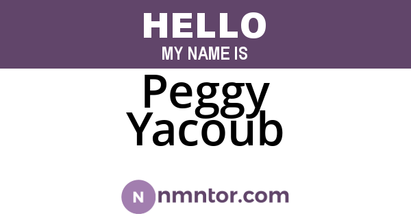 Peggy Yacoub