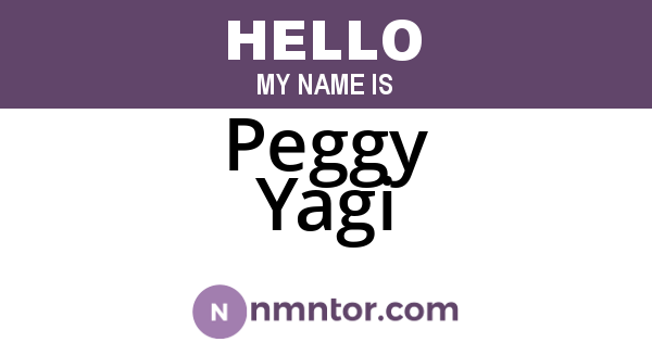 Peggy Yagi