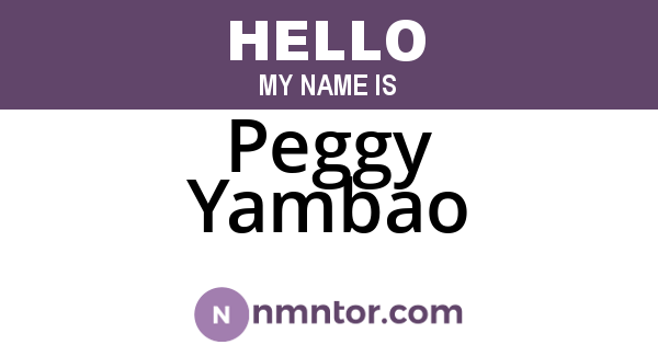 Peggy Yambao