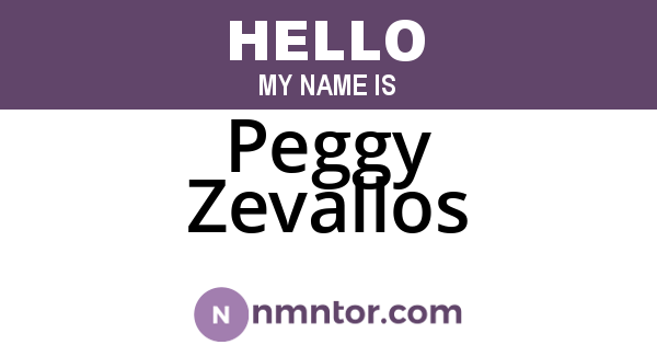 Peggy Zevallos