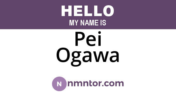 Pei Ogawa
