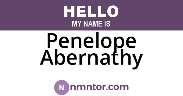 Penelope Abernathy