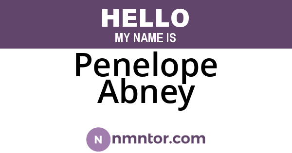 Penelope Abney