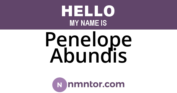 Penelope Abundis