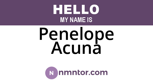 Penelope Acuna