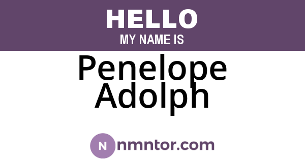 Penelope Adolph