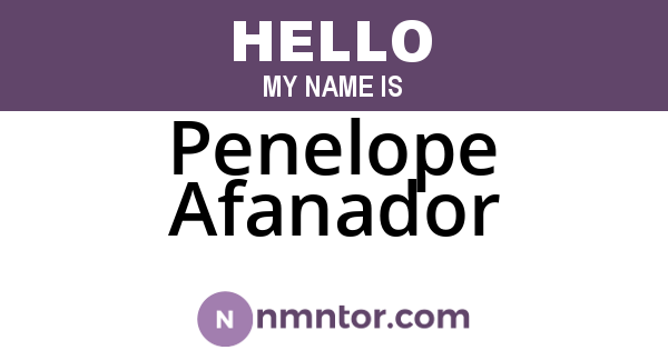 Penelope Afanador
