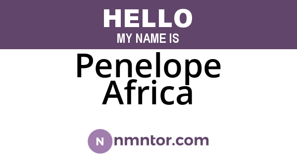 Penelope Africa