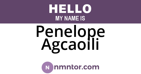 Penelope Agcaoili
