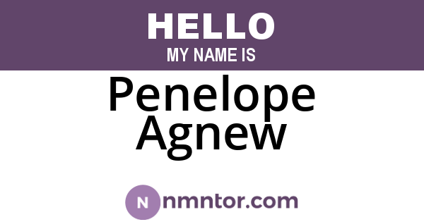 Penelope Agnew