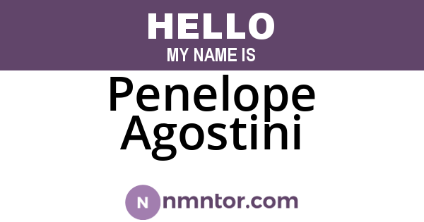 Penelope Agostini