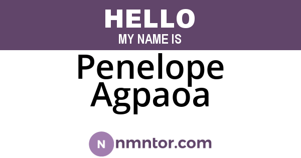 Penelope Agpaoa