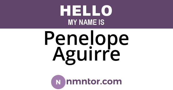 Penelope Aguirre