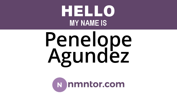 Penelope Agundez