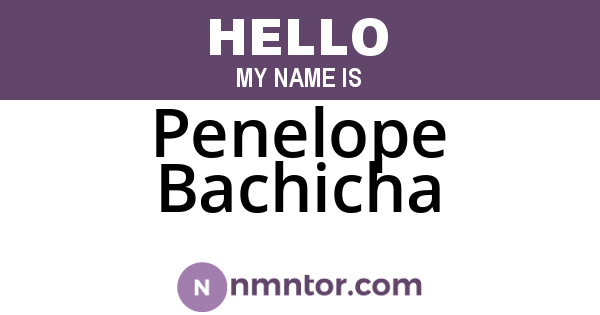 Penelope Bachicha