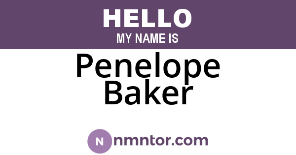 Penelope Baker