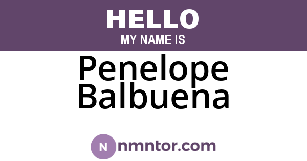 Penelope Balbuena