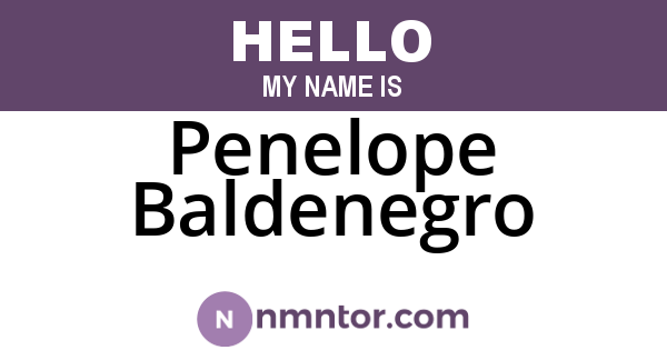 Penelope Baldenegro