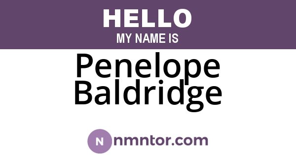 Penelope Baldridge