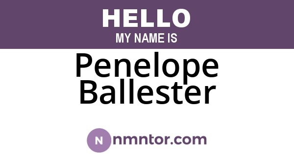 Penelope Ballester