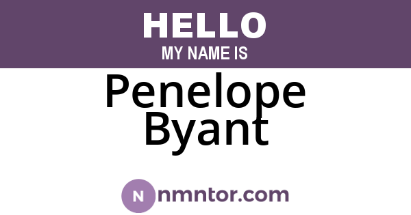 Penelope Byant