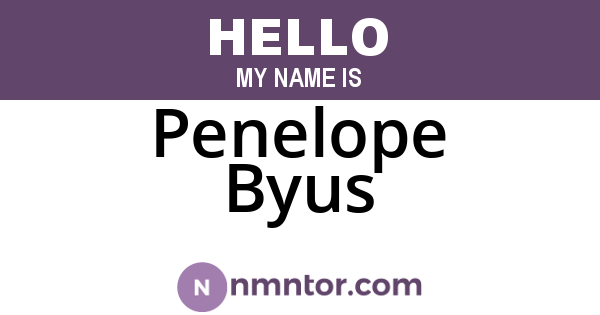 Penelope Byus
