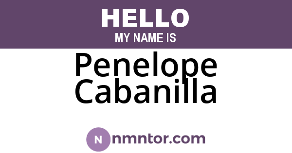 Penelope Cabanilla