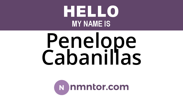 Penelope Cabanillas