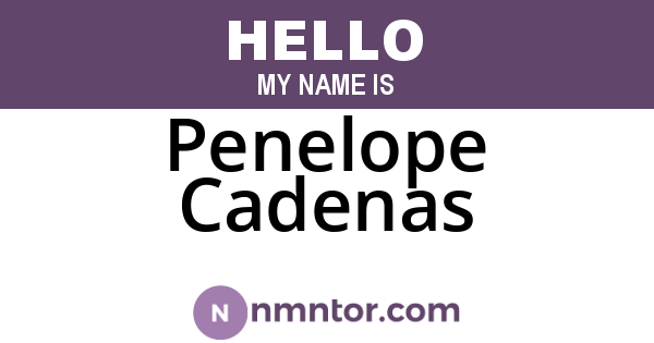 Penelope Cadenas