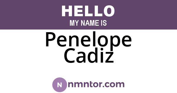 Penelope Cadiz
