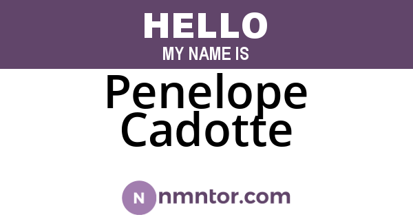 Penelope Cadotte