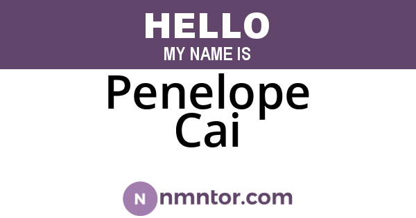 Penelope Cai