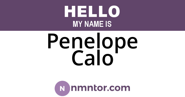 Penelope Calo