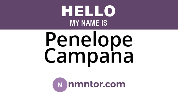 Penelope Campana