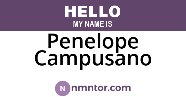 Penelope Campusano