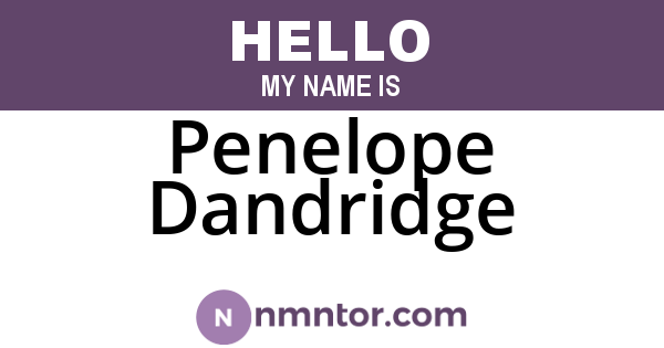 Penelope Dandridge
