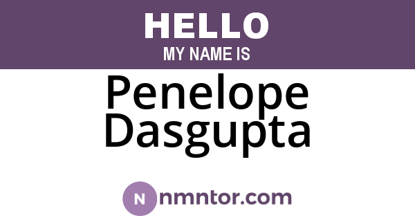 Penelope Dasgupta