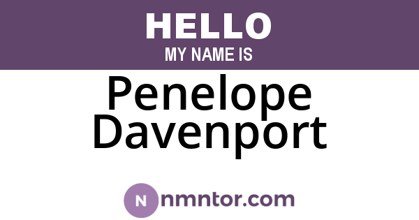 Penelope Davenport